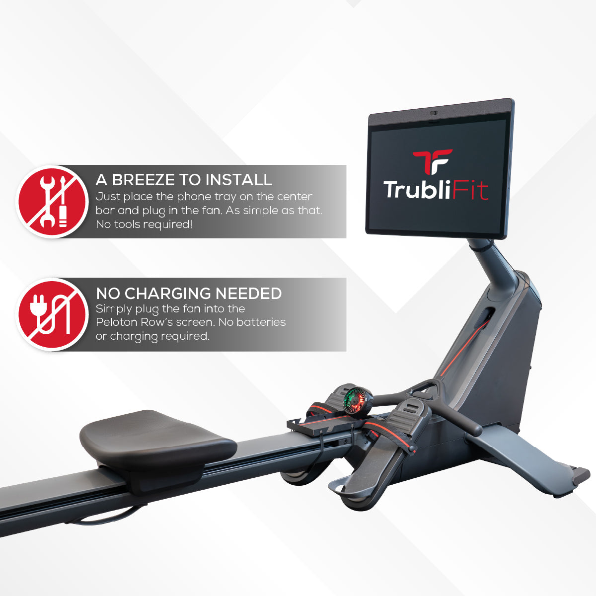 Fan & Tray for Peloton Row