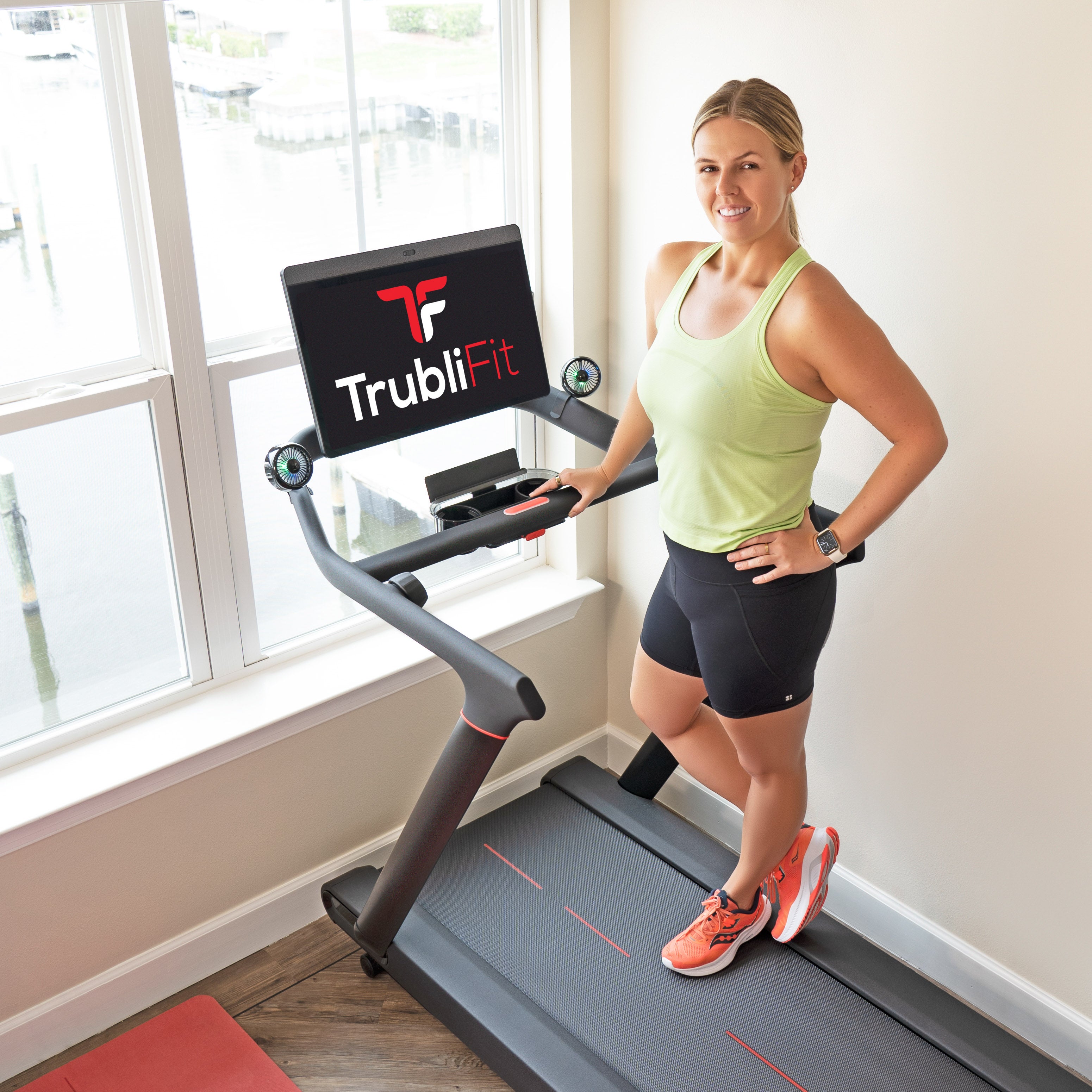 Dual Fans for Peloton Tread