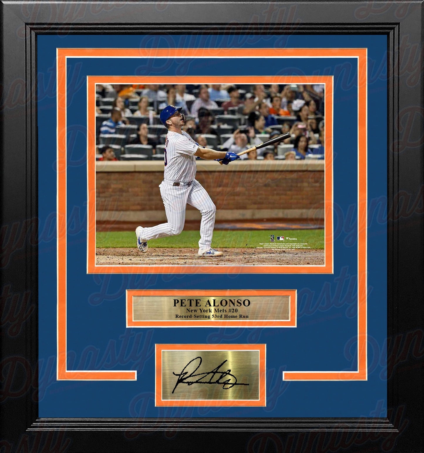 Pete Alonso Record-Breaking Home Run New York Mets 8" x 10" Framed Photo with Engraved Autograph
