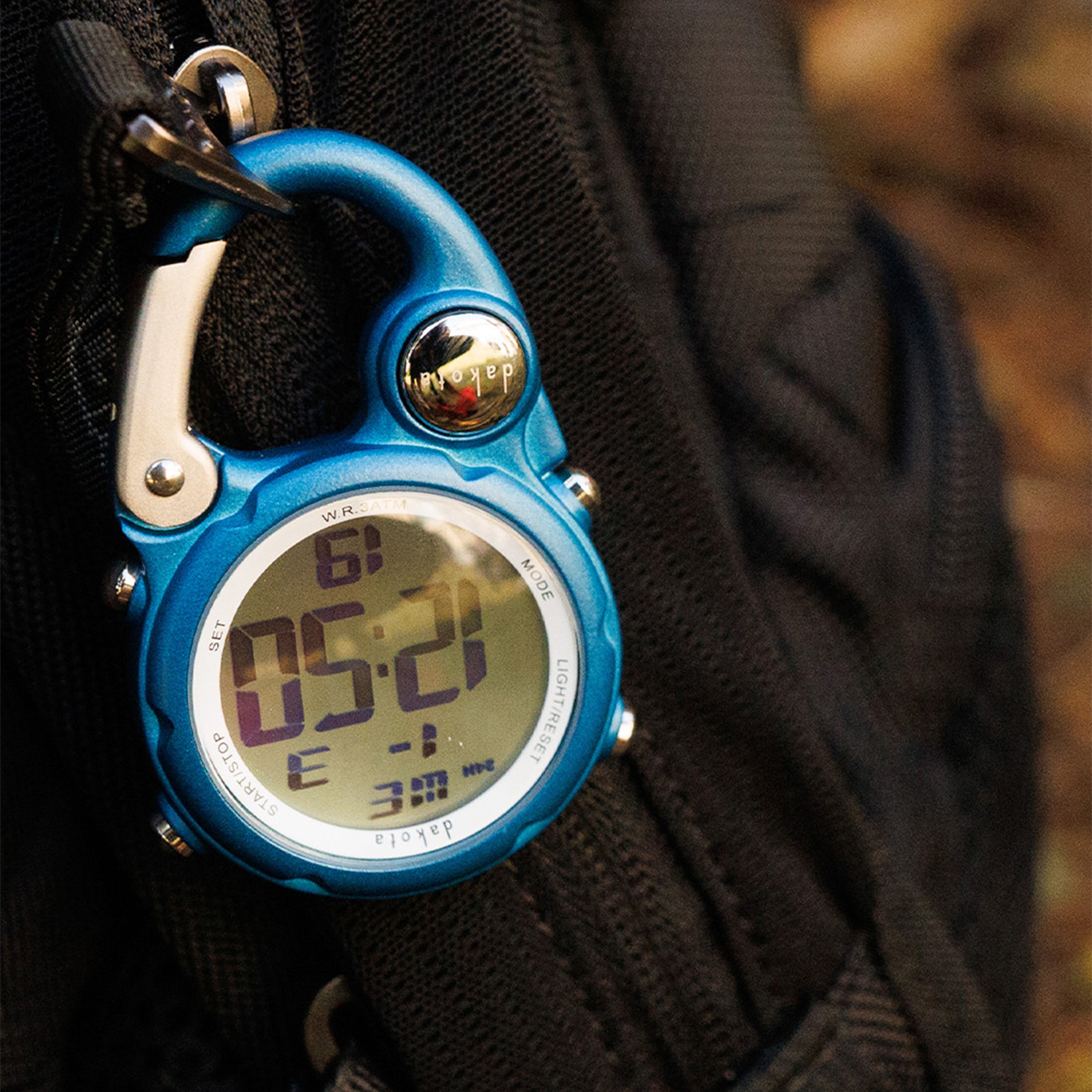 Petite Digital Clip Watch in Blue