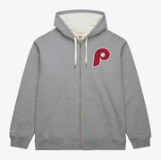 Philadelphia Phillies Vintage Logo Playoff Win 2.0 Full-Zip Hoodie