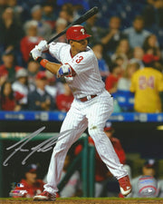 Aaron Altherr At-Bat Autographed Philadelphia Phillies 16" x 20" Baseball Photo