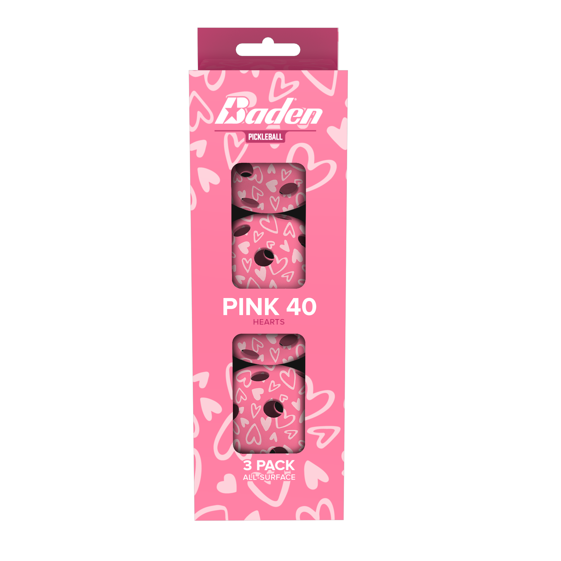 Dink Pink 40 Pickleball (3-Pack)