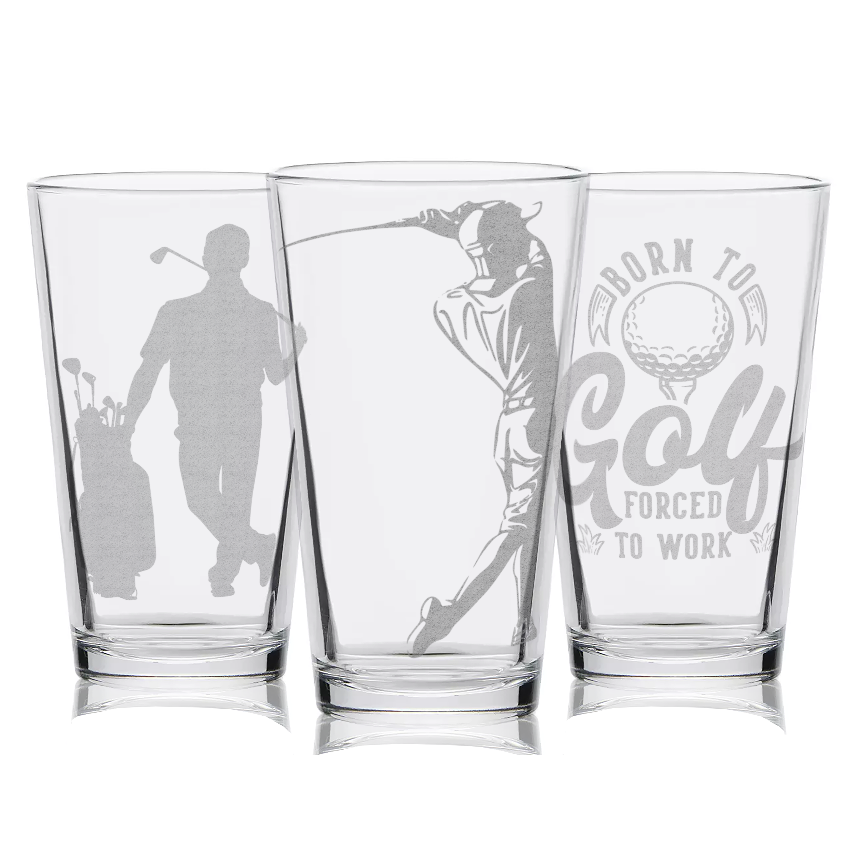Golf Pint Glass Collection