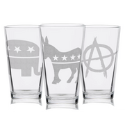 Political Emblems Pint Collection