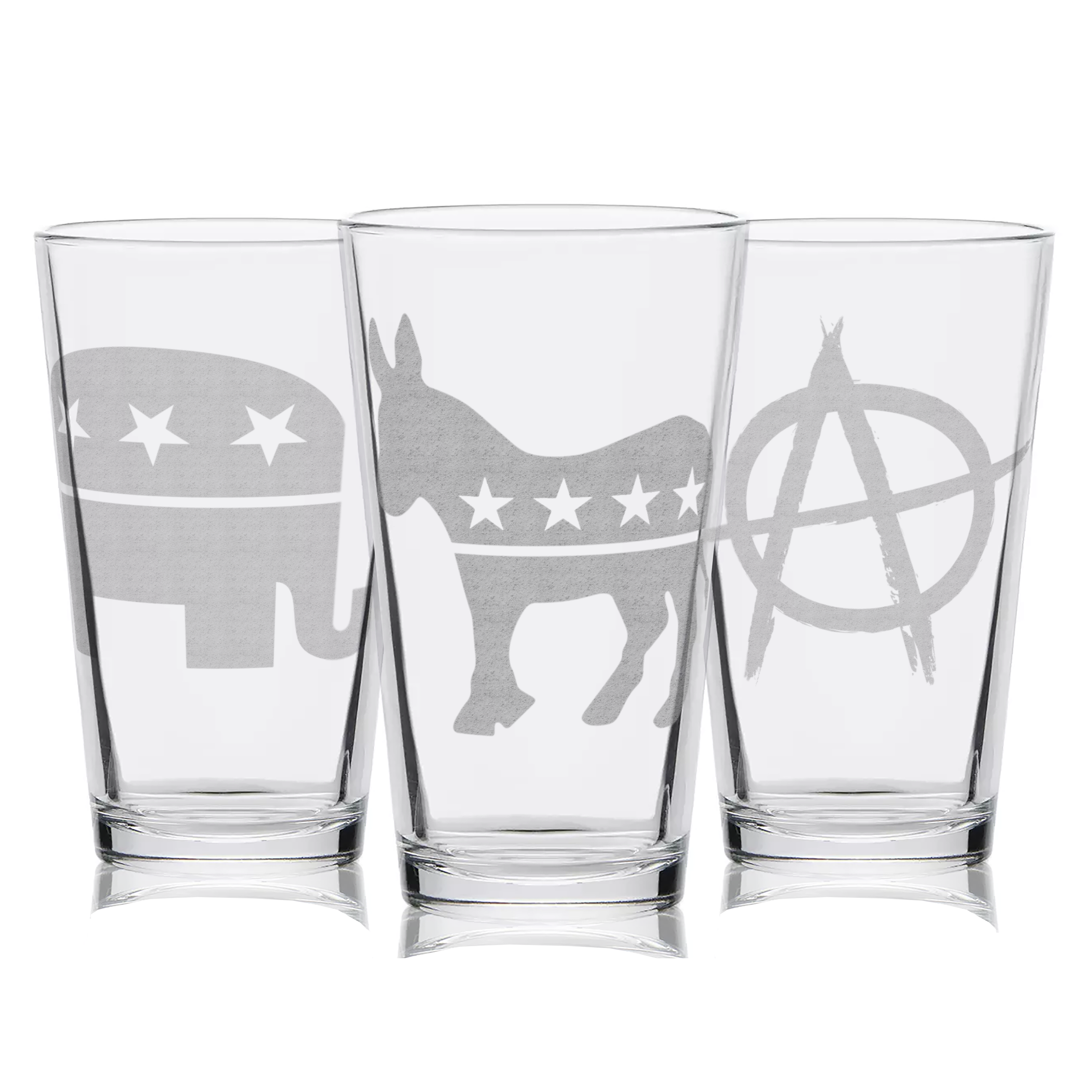 Political Emblems Pint Collection