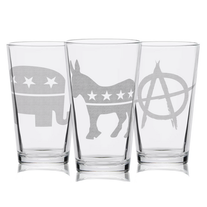 Political Emblems Pint Collection