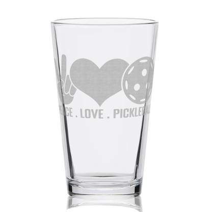 Pickleball Pint Glasses
