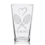 Tennis Pint Glass