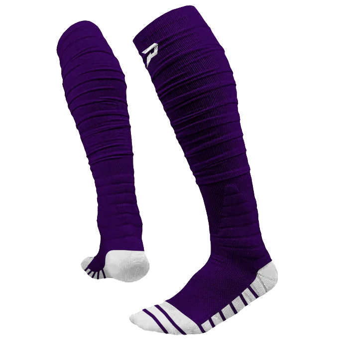 Phenom Elite 'quantum Knit' Extra Long Padded Scrunch Socks - Team Colors
