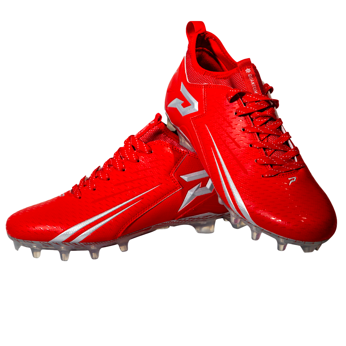 Quantum Speed Red Football Cleats