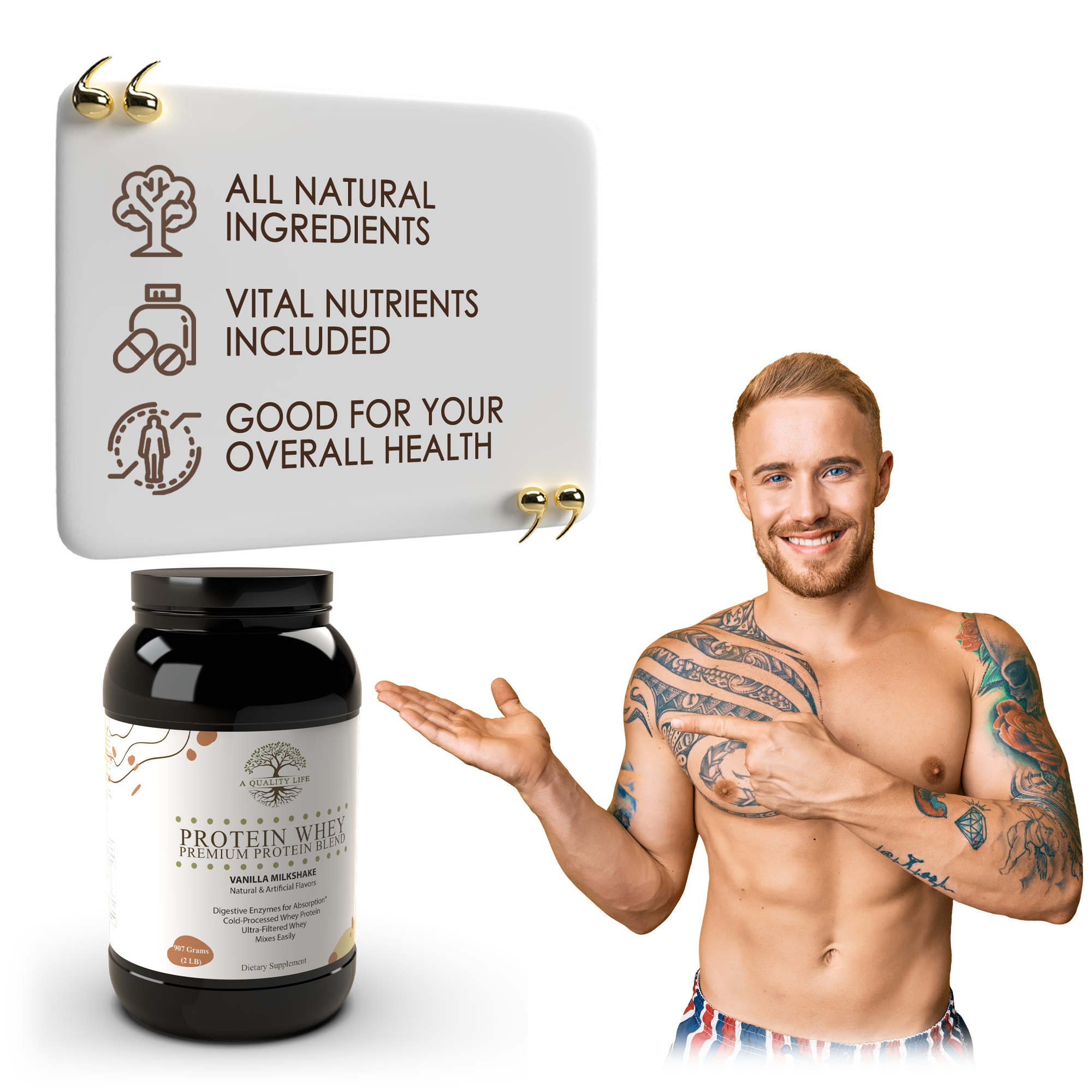 Protein Whey Premium Protein Blend Vanilla Milkshake