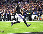 Lamar Jackson High-Stepping Touchdown Baltimore Ravens 8" x 10" Football Photo