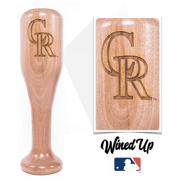 Colorado Rockies "CR" Wined Up® | Baseball Bat Wine Mug Collective