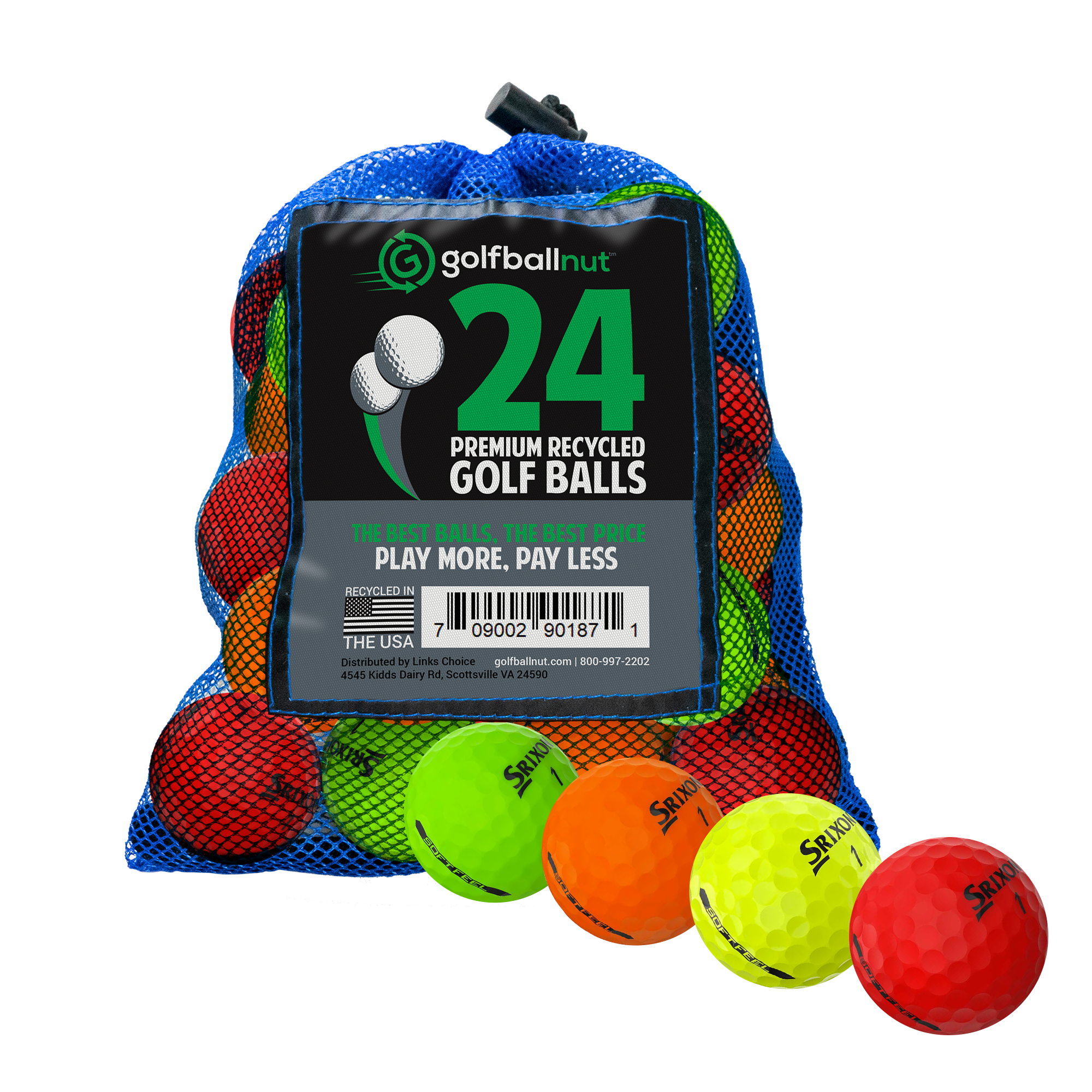 Used Srixon Mix Golf Balls (Bulk Mesh Bags)