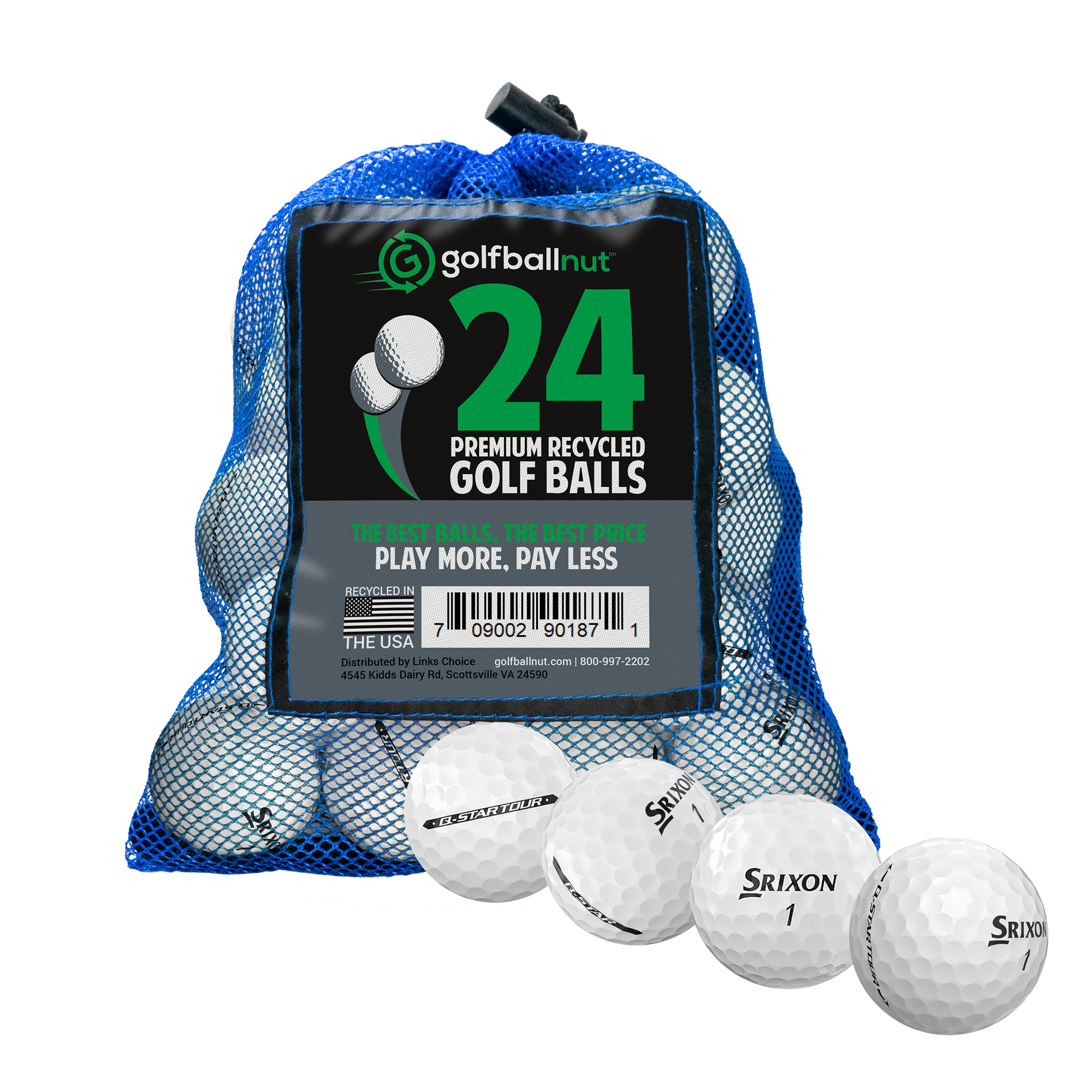 Used Srixon Q Star Mix Golf Balls (Bulk Mesh Bags)