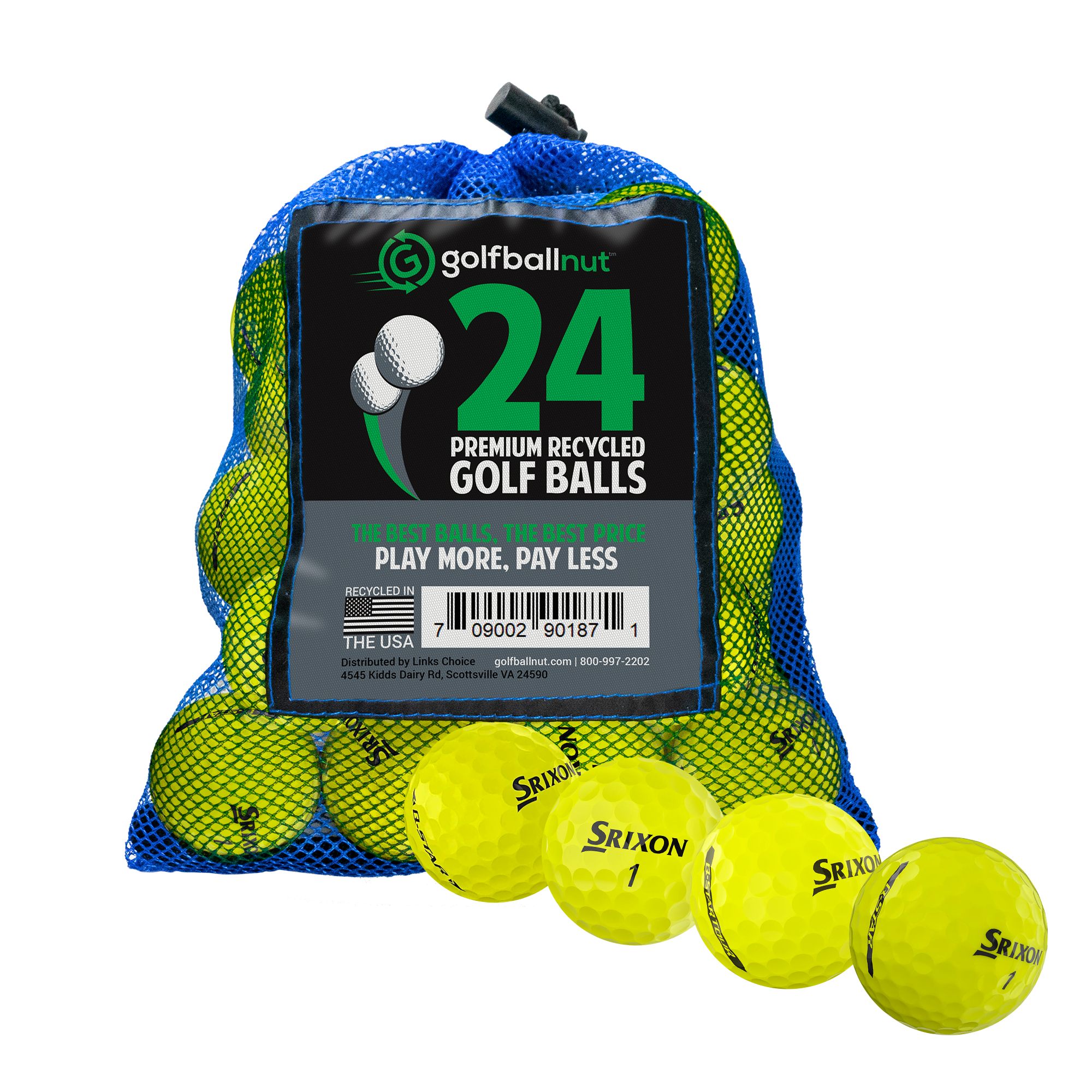 Used Srixon Q Star Mix Golf Balls (Bulk Mesh Bags)