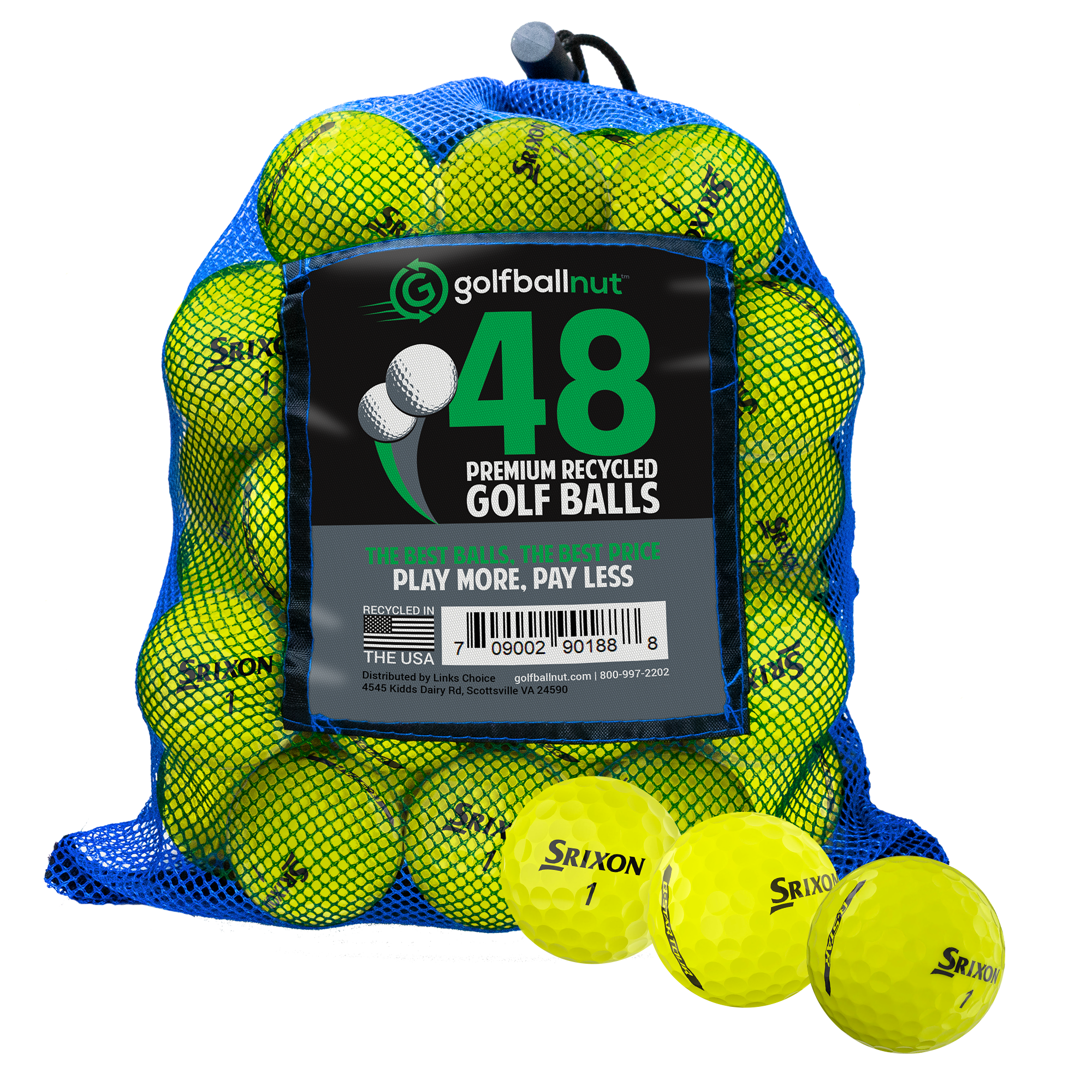 Used Srixon Q Star Mix Golf Balls (Bulk Mesh Bags)