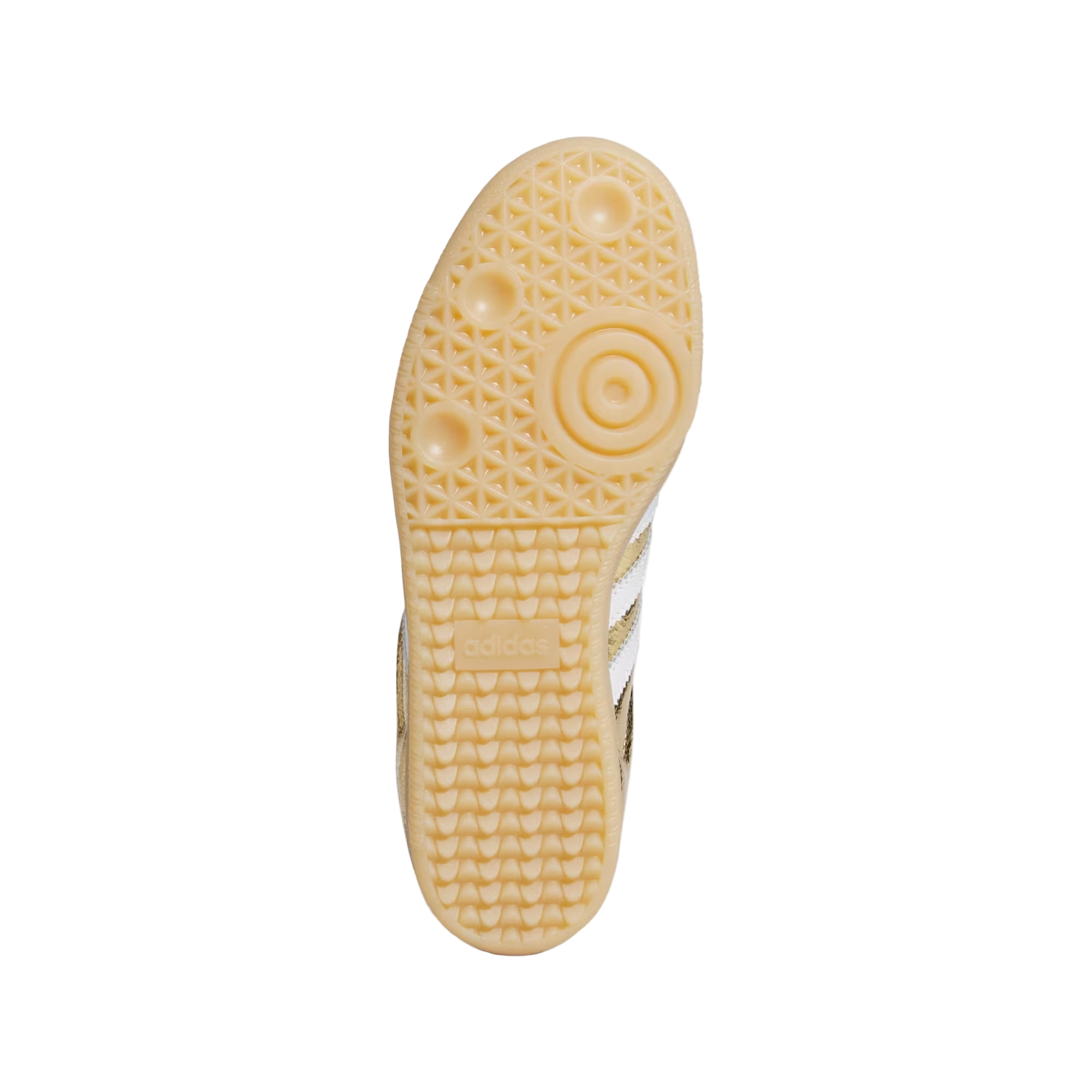 Adidas Samba OG Womens Gold Metallic Cracked Leather