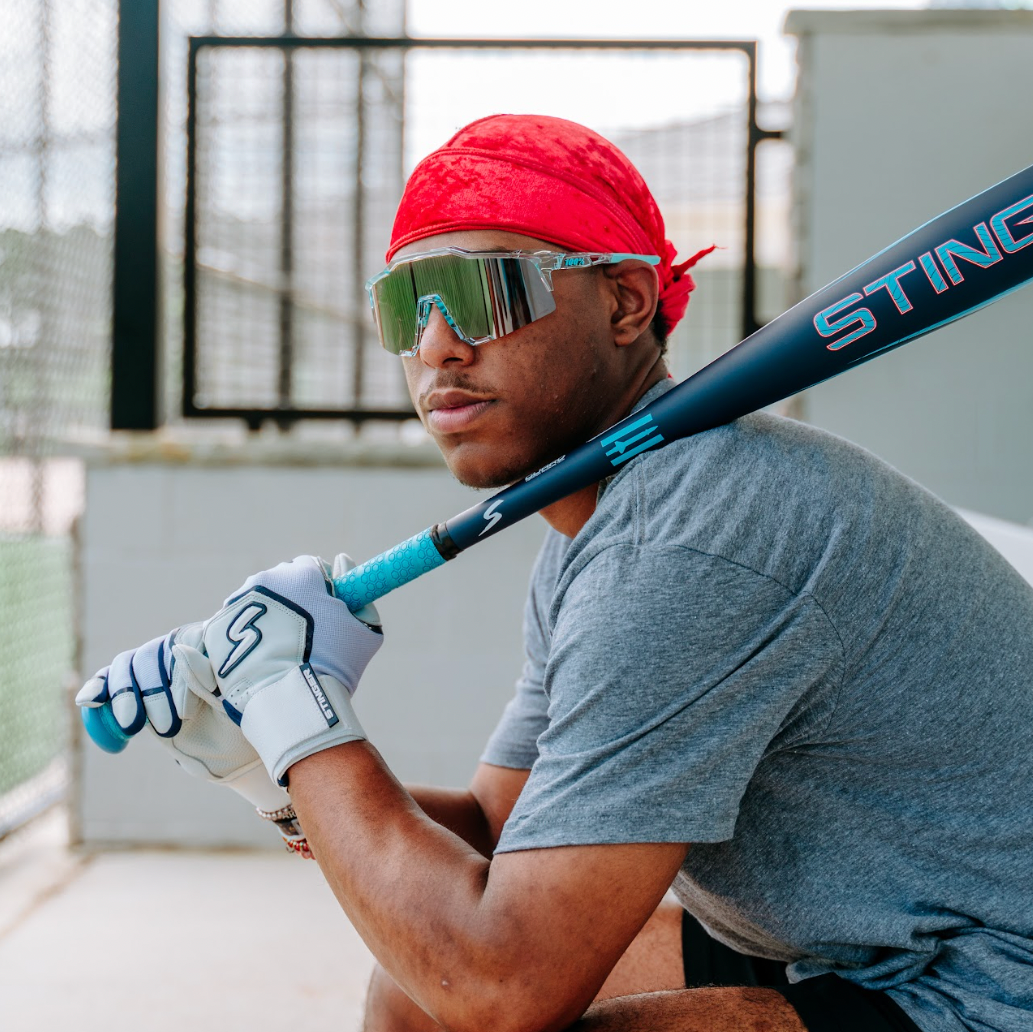 Winder Series Batting Gloves - Navy & White