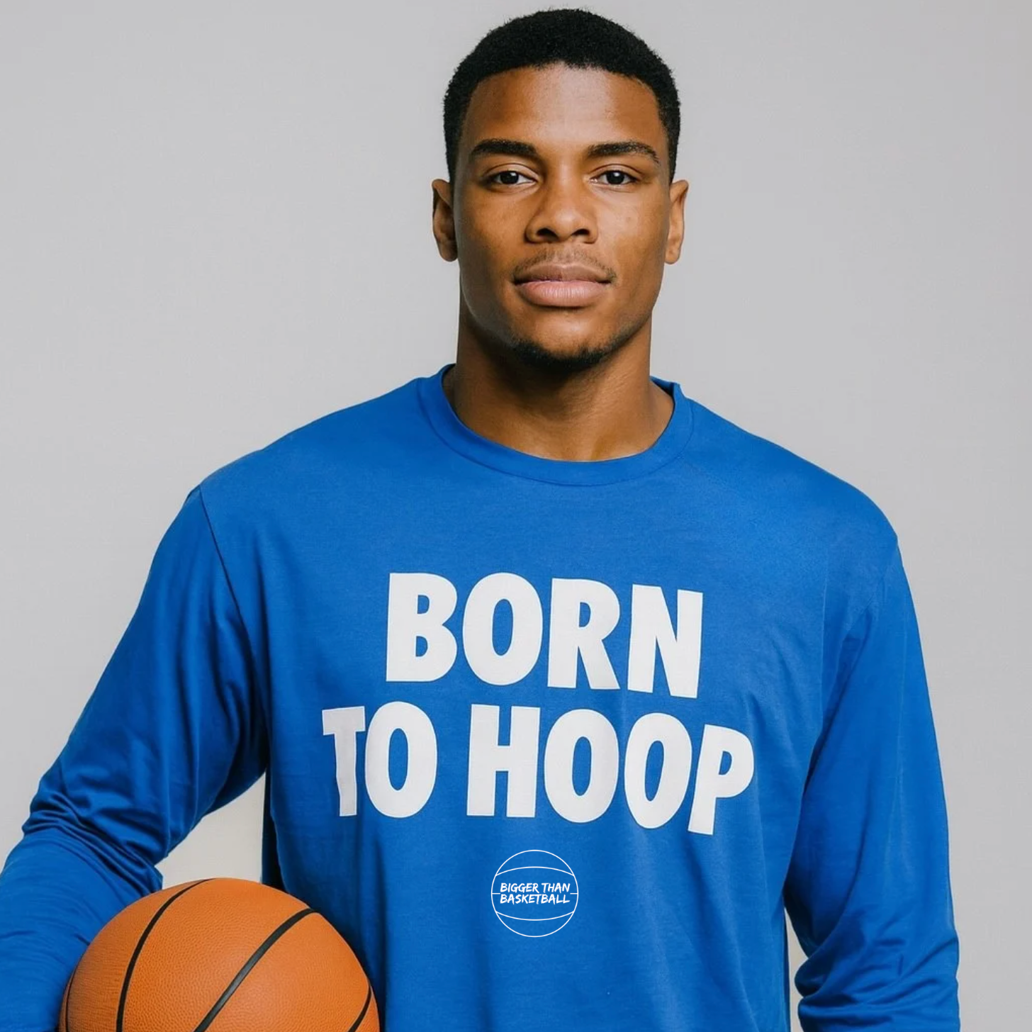 Born To Hoop Blue Long Sleeve