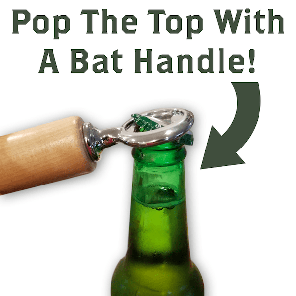 Seattle Mariners "S" Season Opener™ | Baseball Bat Handle Bottle Opener