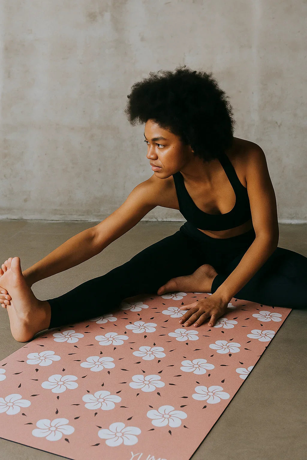 Kumiko Yoga Mat – 6mm Non-slip, Eco-friendly & Latex-free (tan)