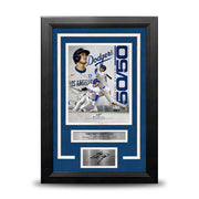 Autographed Los Angeles Dodgers Shohei Ohtani 50-50 Season Record  8" x 10" Framed Photo