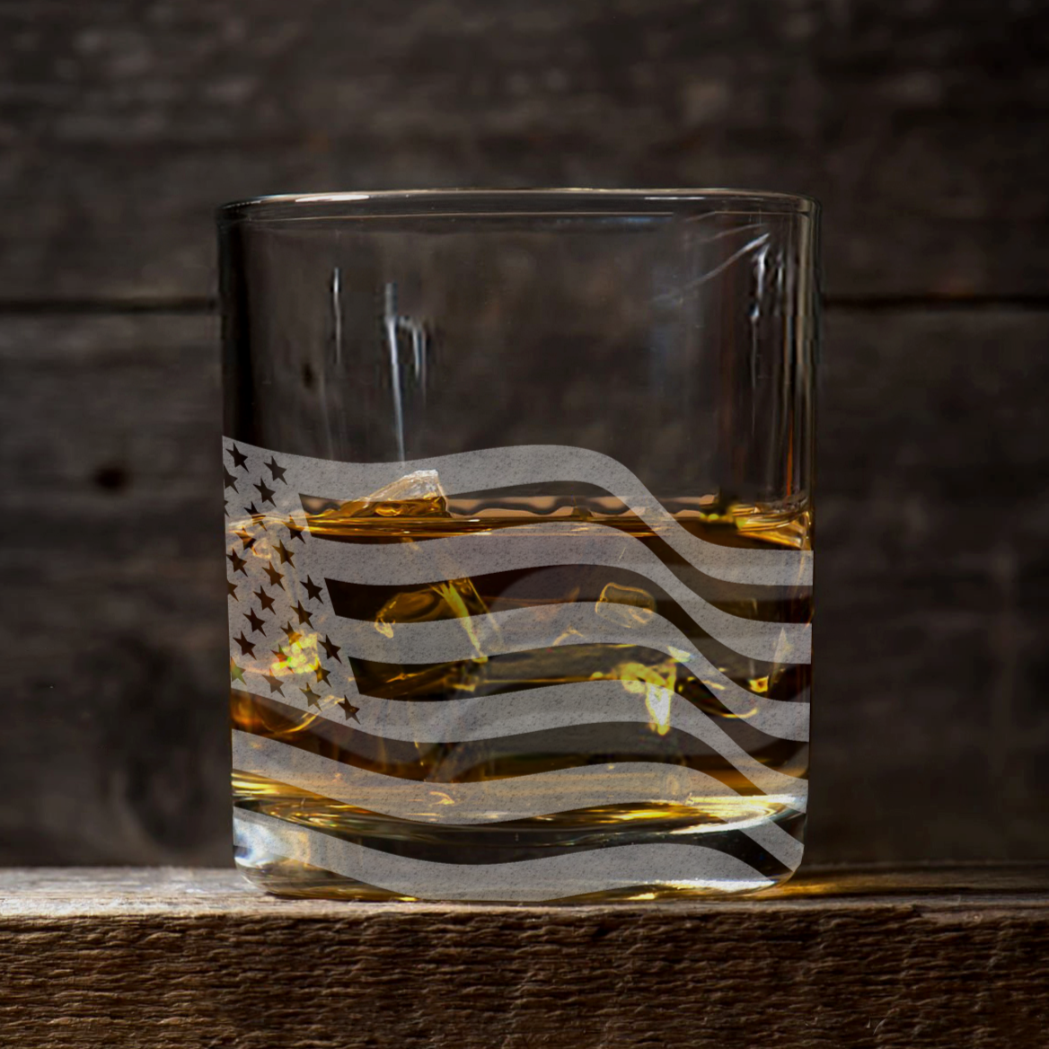 Stars & Stripes Whiskey Glass