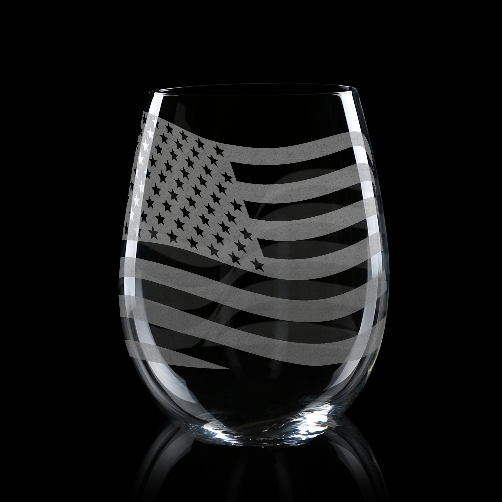 Stars & Stripes Wine Glass