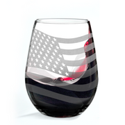 Stars & Stripes Wine Glass