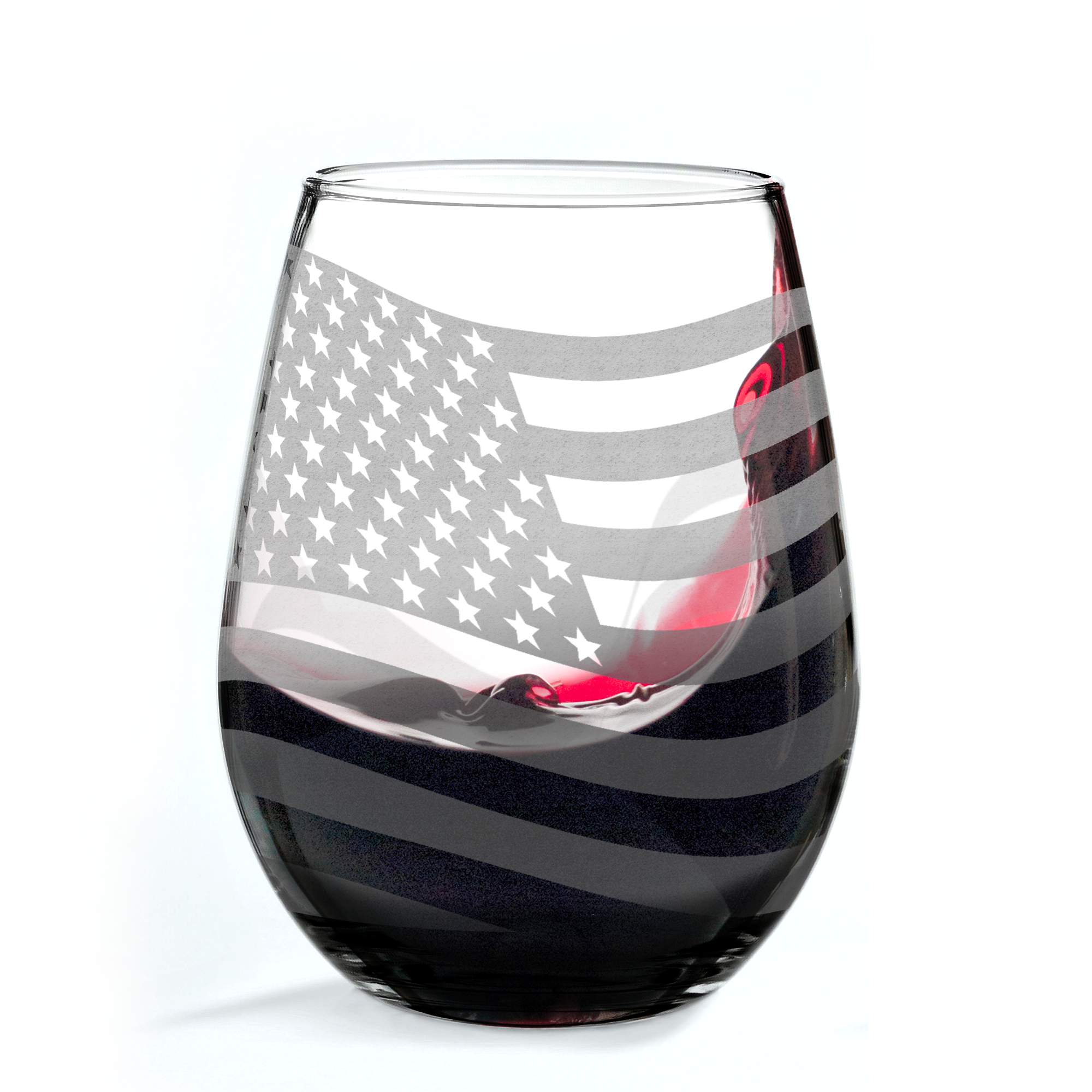 Stars & Stripes Wine Glass