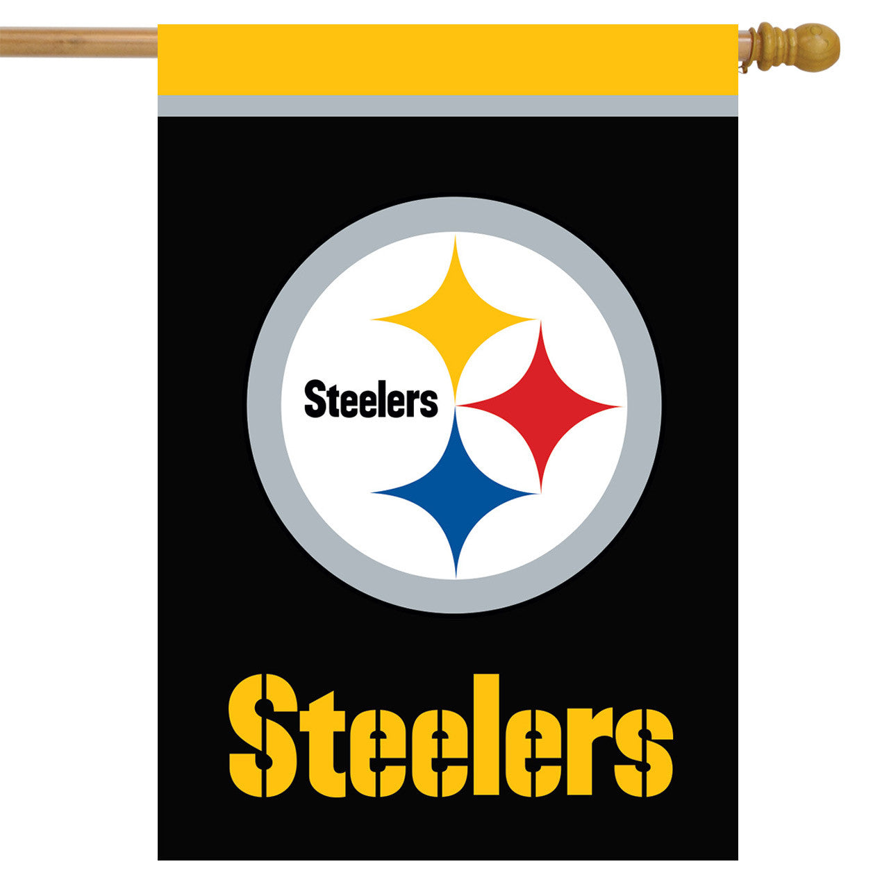 Pittsburgh Steelers 27" x 37" Vertical Flag