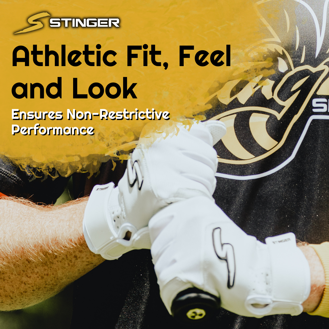 Sting Squad Batting Gloves - Black & Gold
