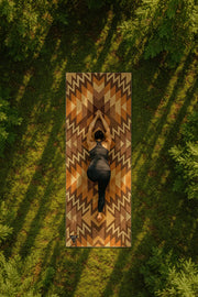 Red Rocks Sunrise Yoga Mat – 6 Mm Extra Thick, Double-sided Non-slip, Eco-friendly Per With Desert Sunrise Design | Yune Yoga