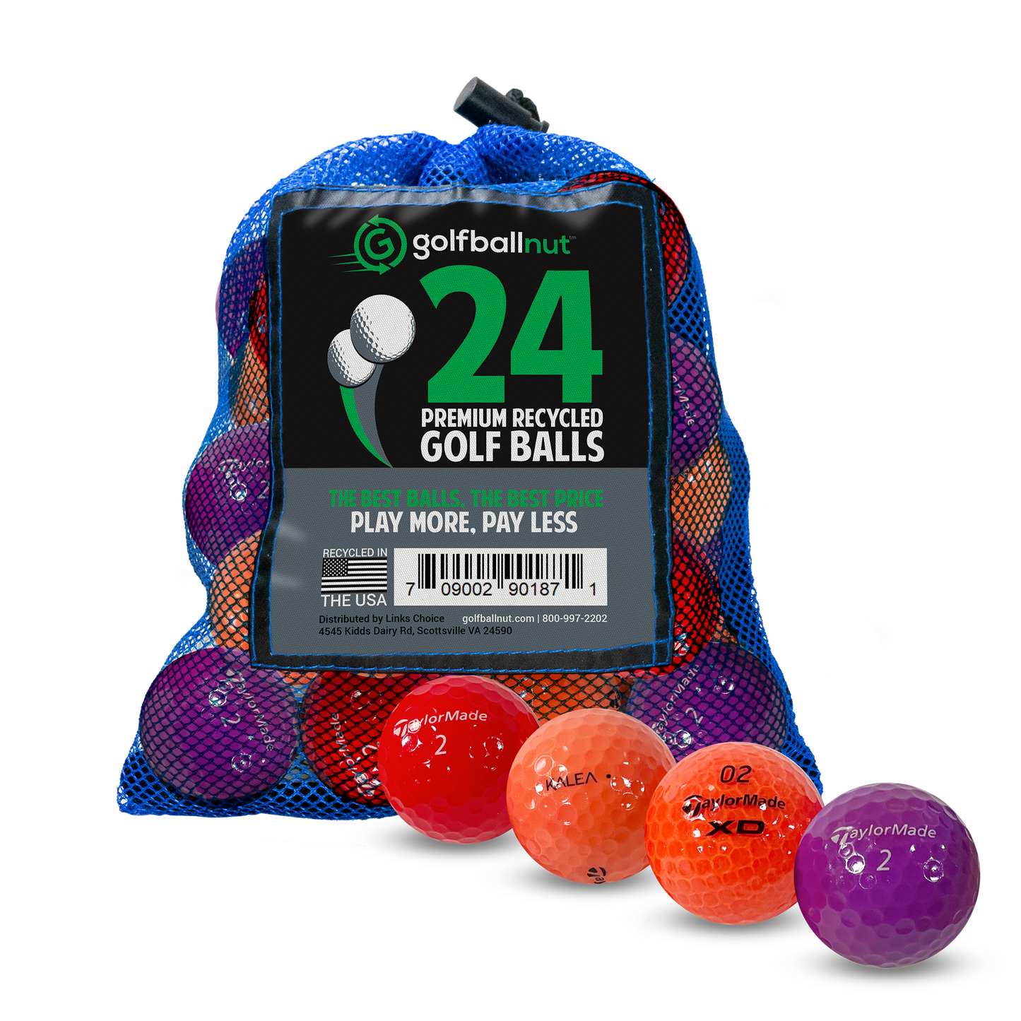 Used Taylormade Mix Golf Balls (Bulk Mesh Bags)