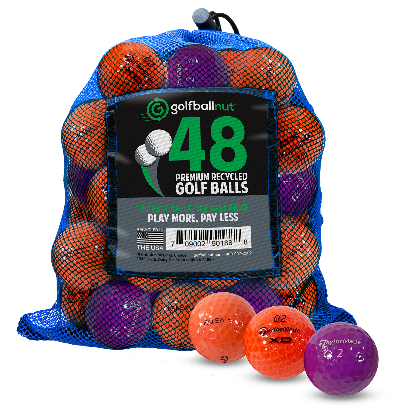 Used Taylormade Mix Golf Balls (Bulk Mesh Bags)