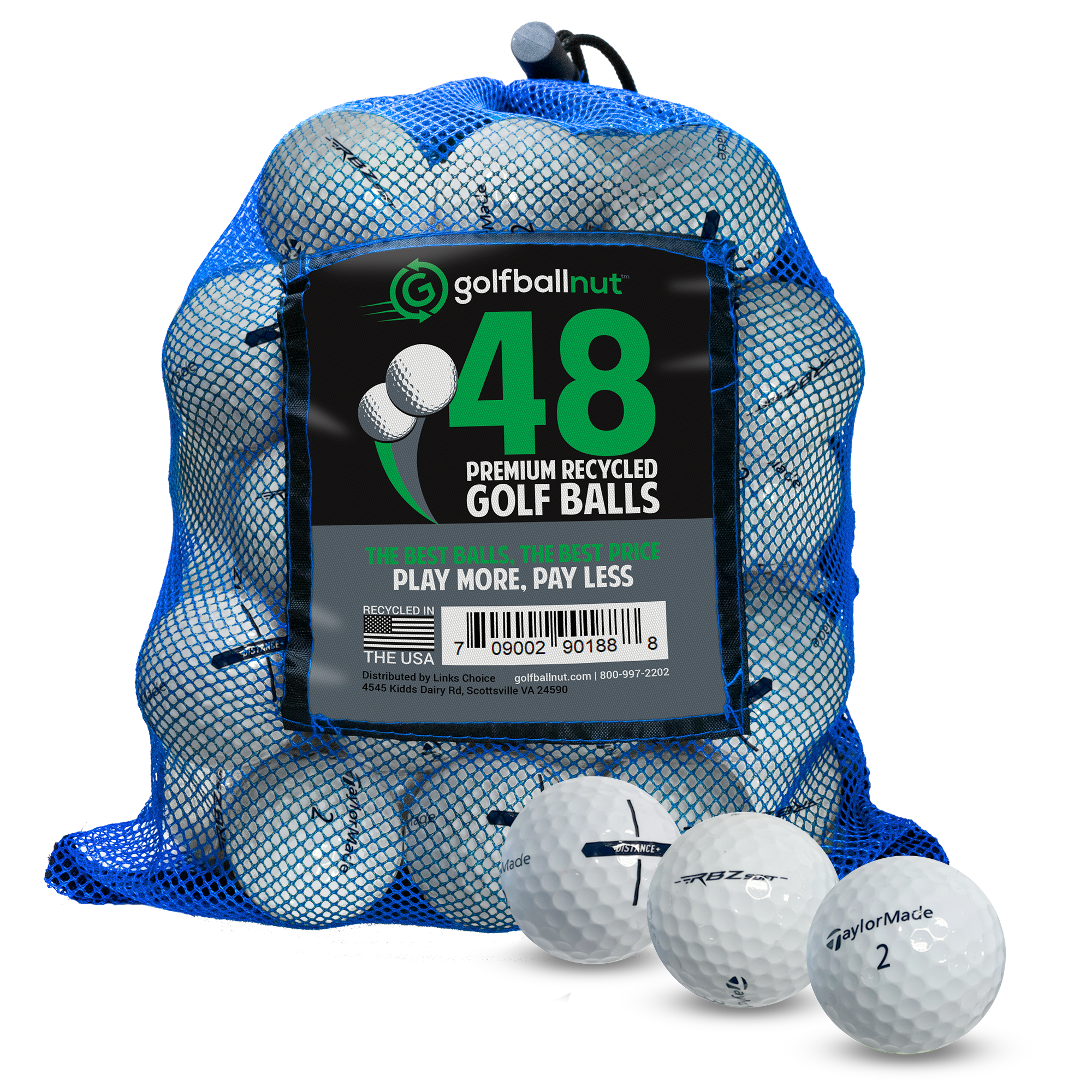 Used Taylormade Mix Golf Balls (Bulk Mesh Bags)