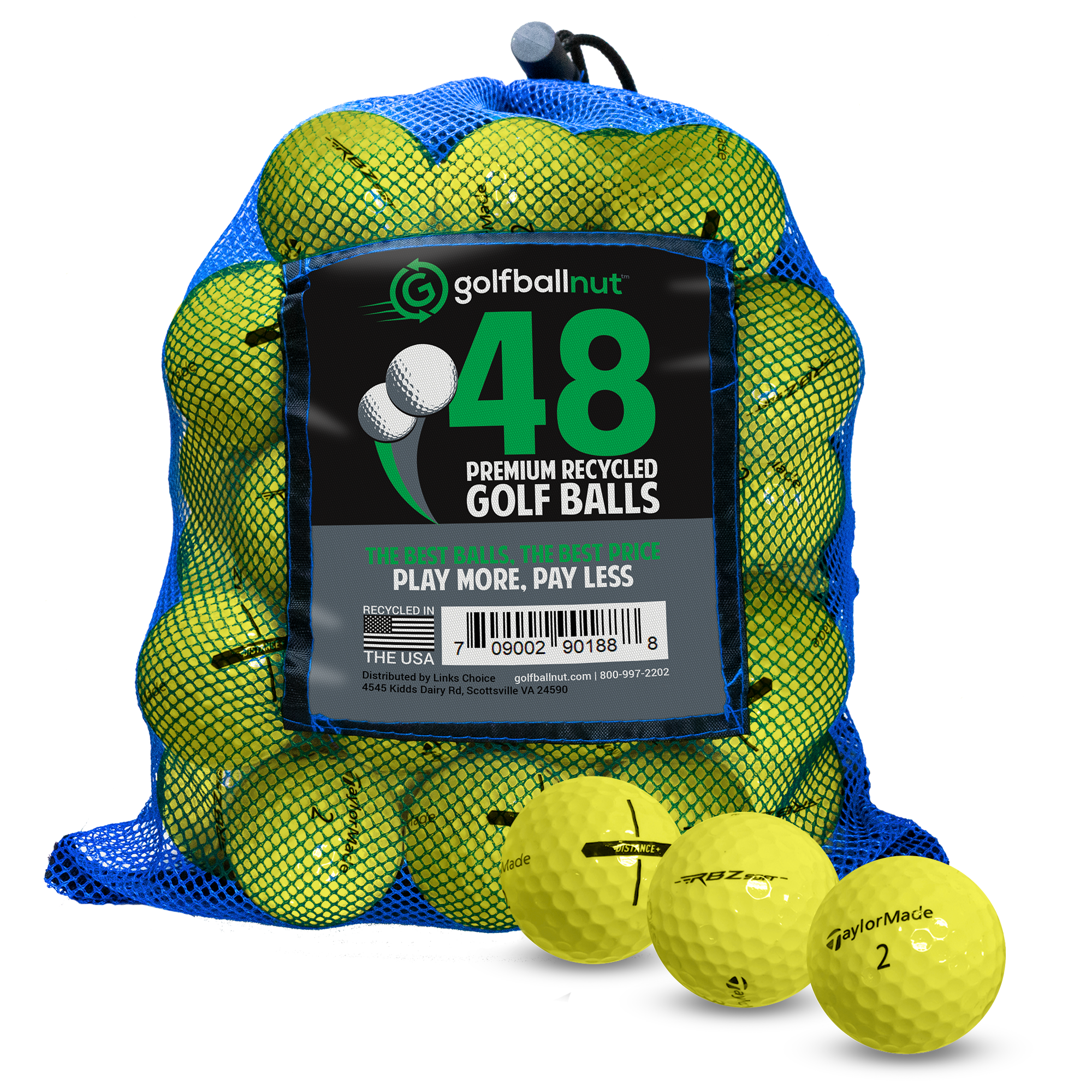 Used Taylormade Mix Golf Balls (Bulk Mesh Bags)