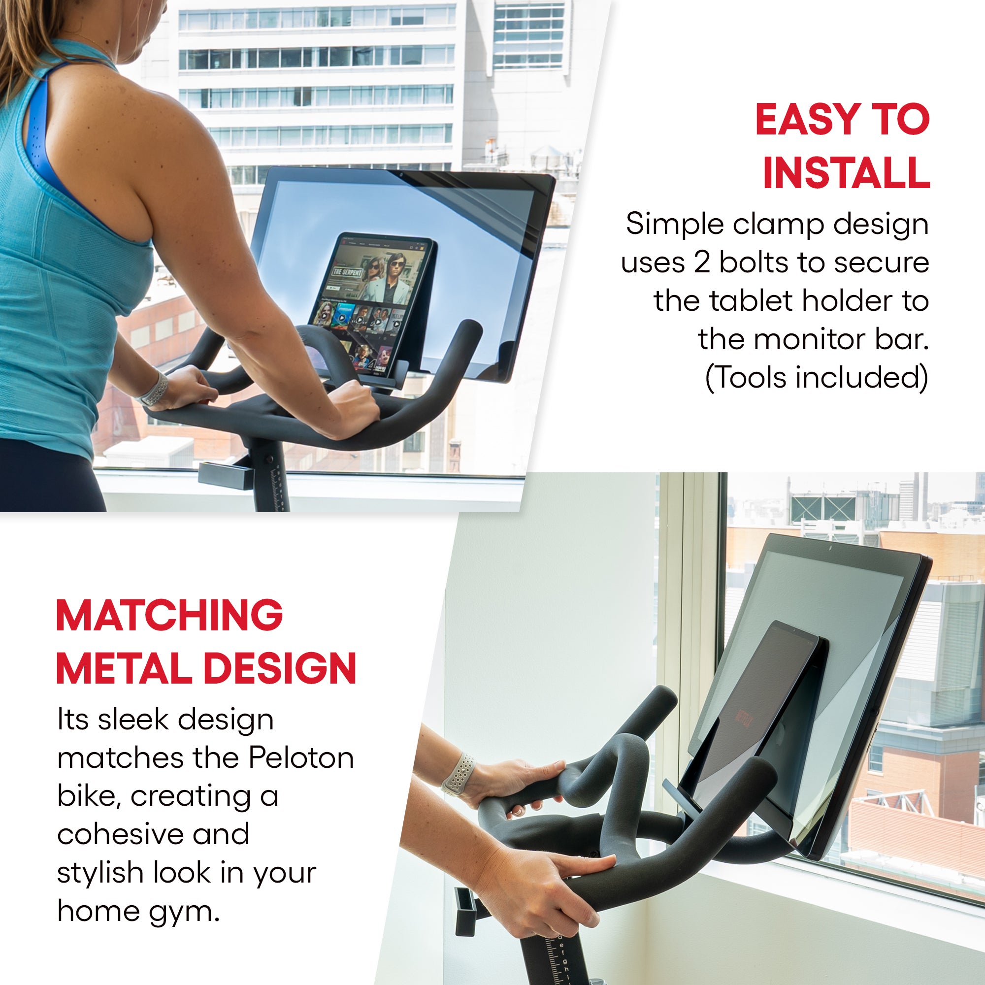iPad or Tablet Holder for the Peloton Bike