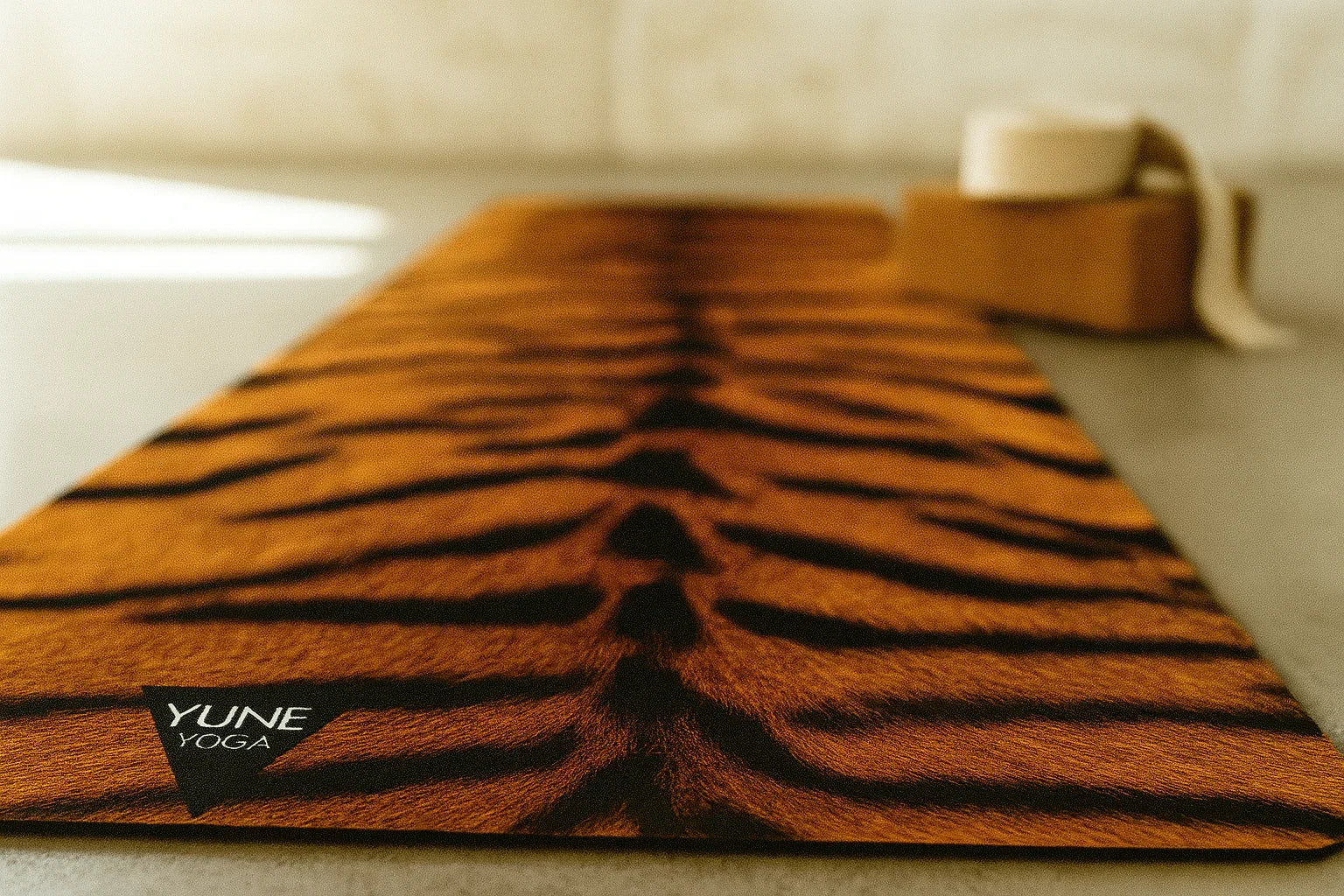 Tiger Stripe Non-toxic Yoga Mat – Bold Design, Earth-friendly | Yune