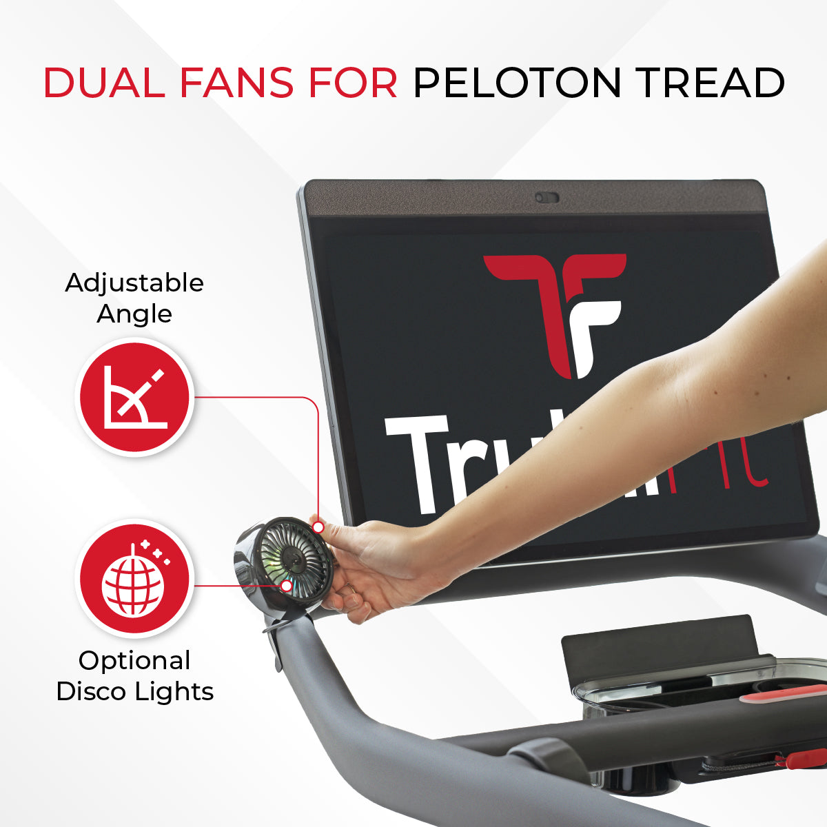 Dual Fans for Peloton Tread