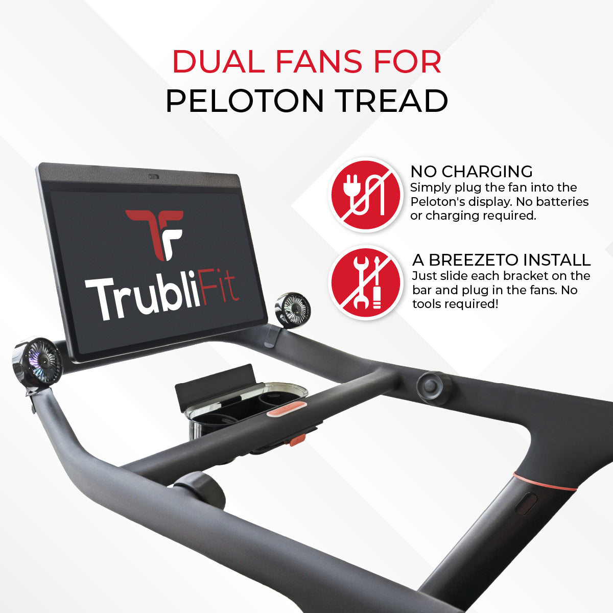 Dual Fans for Peloton Tread
