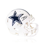Autographed Trevon Diggs Dallas Cowboys Alternate White Speed Mini Helmet