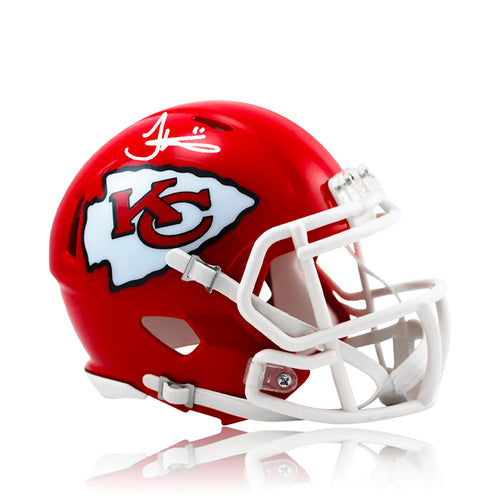 Autographed Tyreek Hill Kansas City Chiefs Football Speed Mini-helmet
