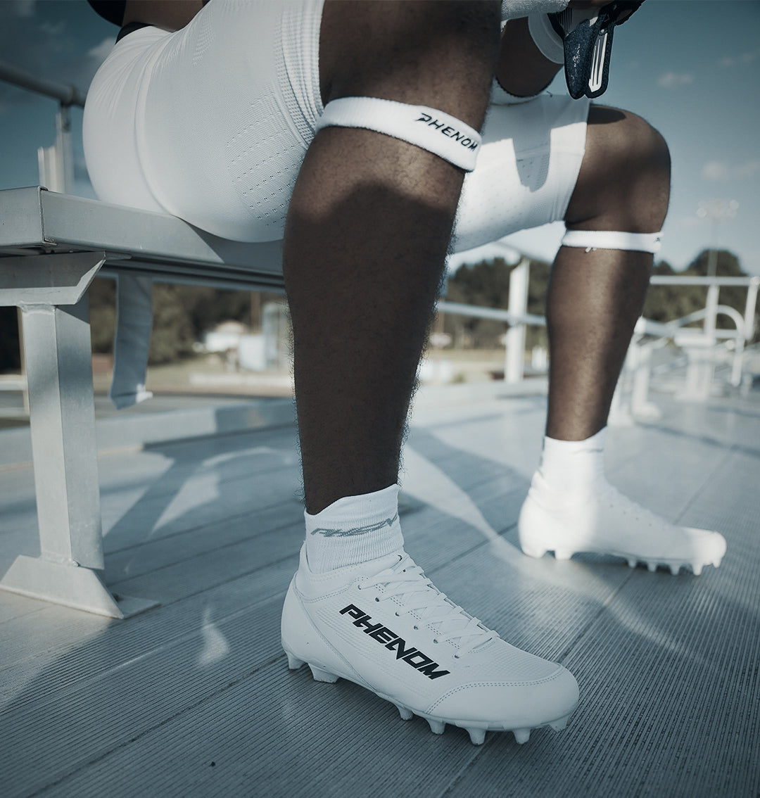 Velocity 3.0 White Football Cleats