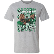 Philadelphia Eagles Saquon Barkley Vintage Heather Gray Adult T-Shirt
