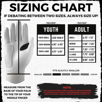 Jax Batting Gloves | Cherry Red | Pro Cuff