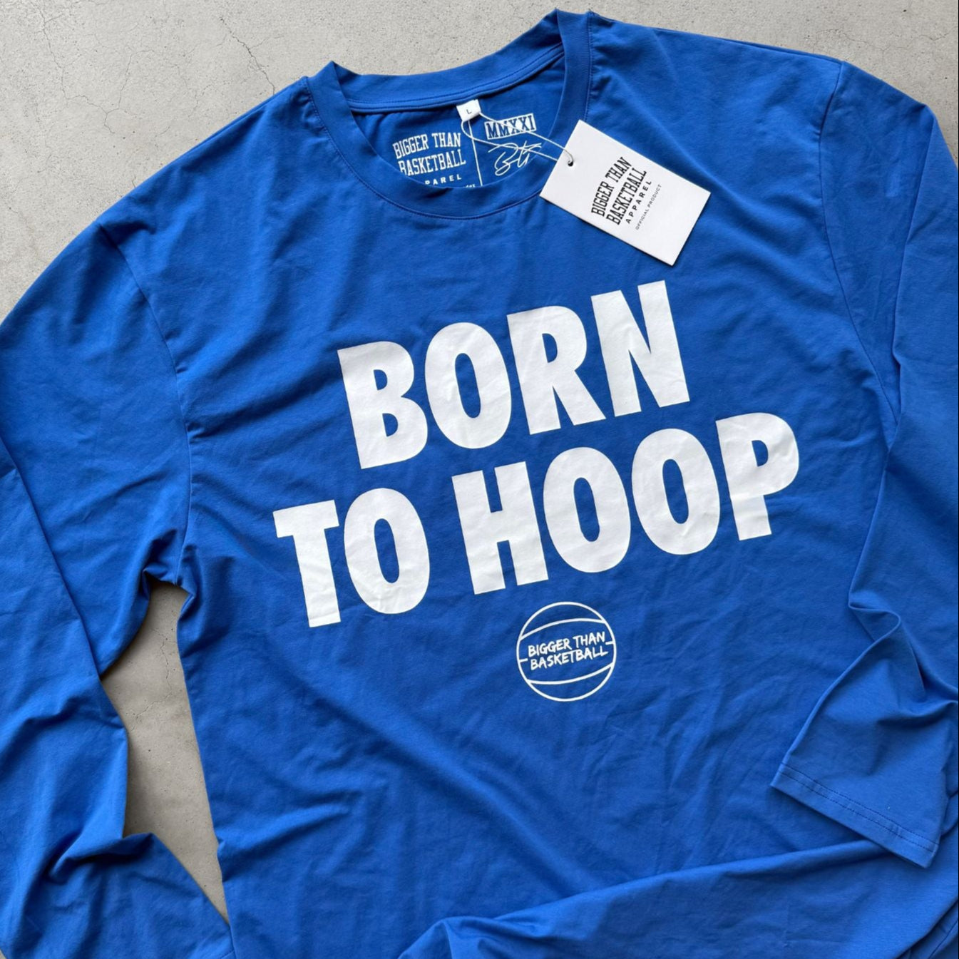 Born To Hoop Blue Long Sleeve