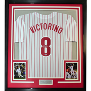 Autographed Shane Victorino Philadelphia Pinstripe Baseball Jersey